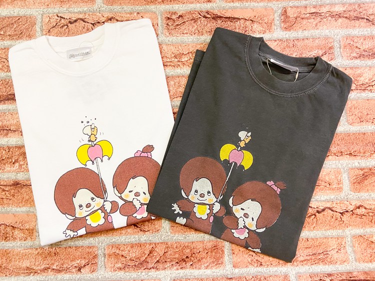 【New】 Monchhichi T-ShirtsSet モンチッチ　レトロ 新商品！ちょっぴりエレガントなセレクトラインシリーズ発売